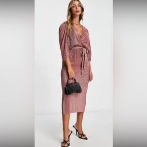 Asos Design Plisse Dress